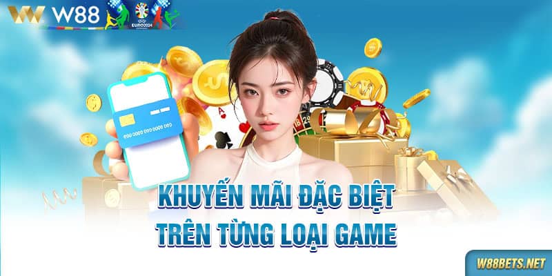 Khuyến mãi đặc biệt trên từng loại game