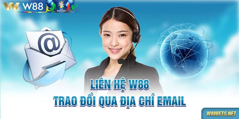 Liên hệ W88 - Trao đổi qua địa chỉ email